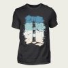 Retro Leuchtturm Ostsee Nordsee Geschenk t-shirt