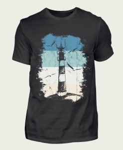 Retro Leuchtturm Ostsee Nordsee Geschenk t-shirt