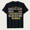 Super Mario Periodic Table Of Characters Graphic t-shirt