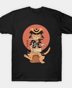 catana samurai observing the neighborhood t-shirt