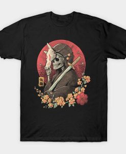 skulls and Japanese imagery t-shirt