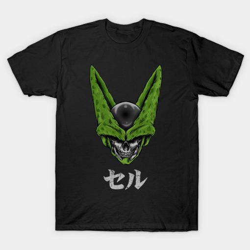 Dragon Ball Z with this Cell Skull t-shirt