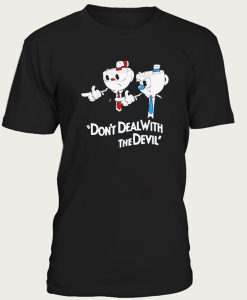 Don’t Deal With The Devil Cuphead Pulp Fiction Meme t-shirt