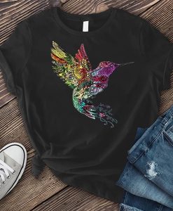 Mandala Humming bird t-shirt