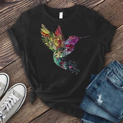 Mandala Humming bird t-shirt