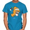 Mario and Blinky from the Simpsons t-shirt