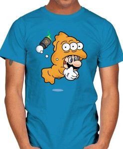 Mario and Blinky from the Simpsons t-shirt