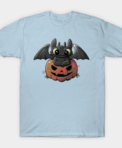 Spooky Dragon Cute Funny Halloween Pumpkin t-shirt