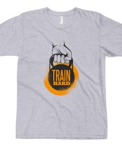 Train Hard Caption t-shirt