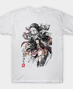 Demon Nezuko sumi-e t-shirt