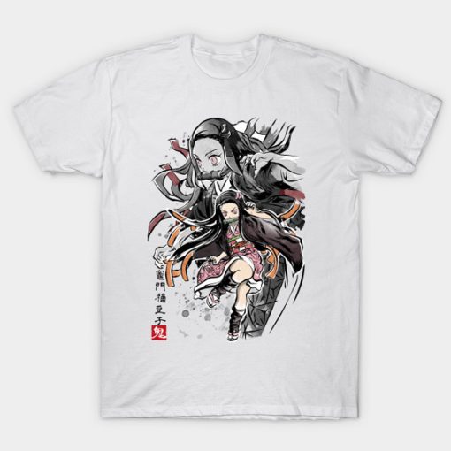 Demon Nezuko sumi-e t-shirt