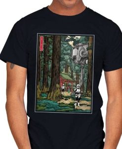 Galactic Empire in Japanese Forest t-shirt