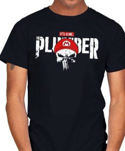 Mario Bros with this Punisher parody t-shirt