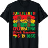 Juneteenth Celebrating Black Freedom 1865 T Shirt SD