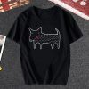 Black Dog Kawaii Tshirt