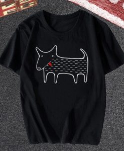Black Dog Kawaii Tshirt