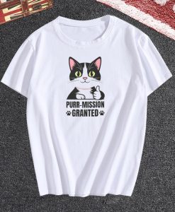 Cat Lover's Purr-Mission Granted Tshirt