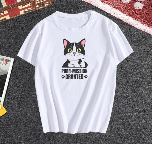 Cat Lover's Purr-Mission Granted Tshirt