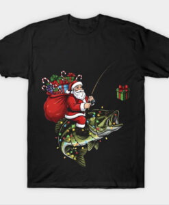 Santa Fishing T-shirt