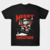 Santa Skateboarding T-shirt