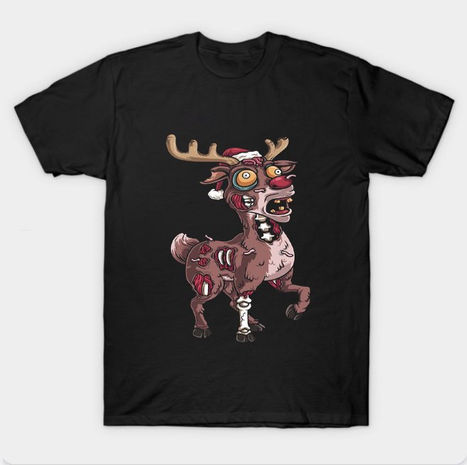 Zombie Reindeer Zombie Reindeer T-shirt