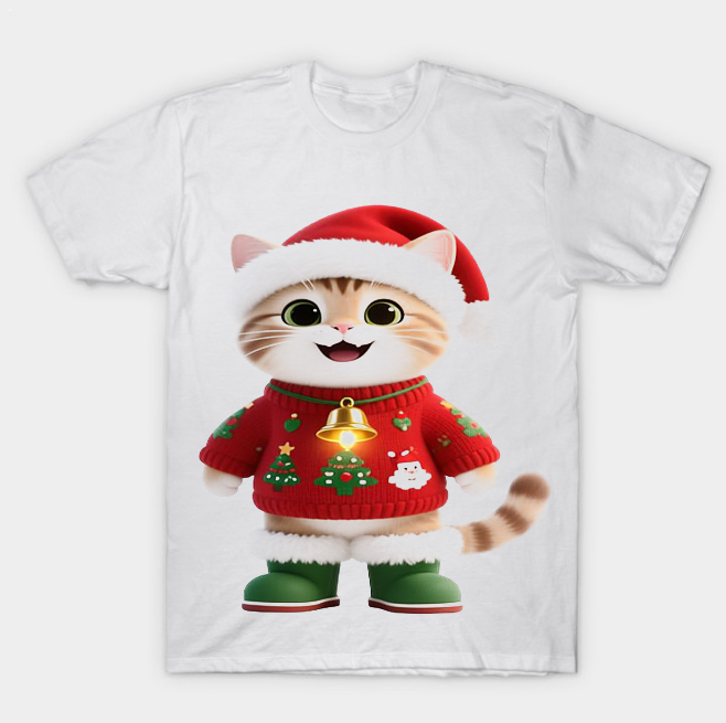 cat-White-T-shirt cat-White-T-shirt