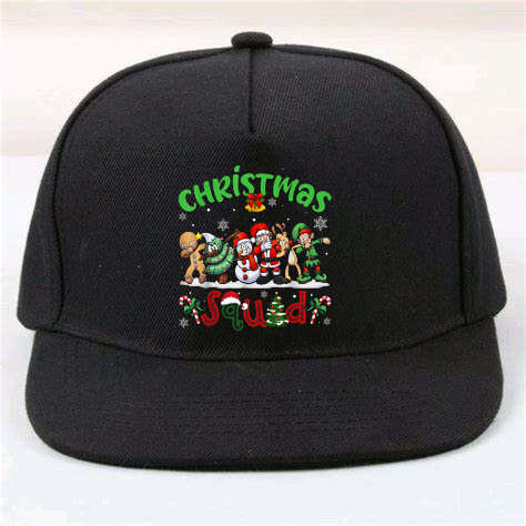 christmas squad santa reindeer snowman funny xmas Adjustable Cap christmas squad santa reindeer snowman funny xmas Adjustable Cap