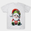 merry chridmast green White T-shirt