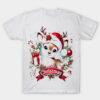merry crishmast White T-shirt