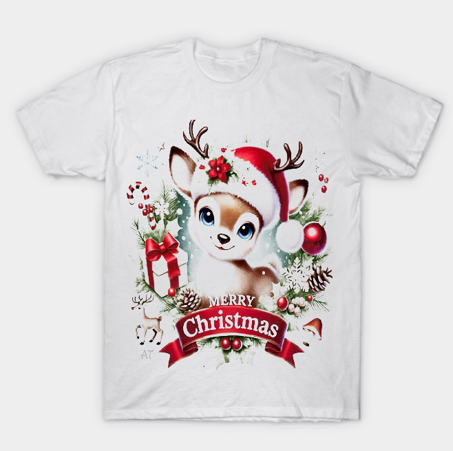 merry crishmast White T-shirt merry crishmast White T-shirt