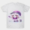 princess purple White T-shirt