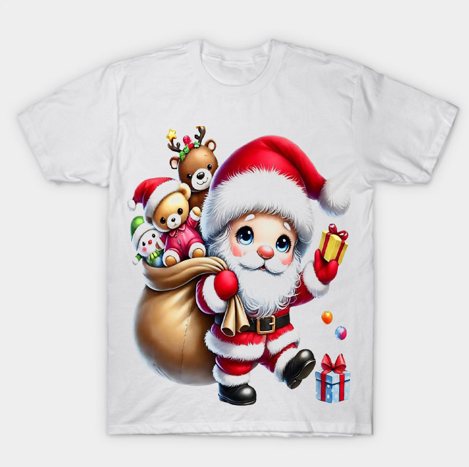 santa read White T-shirt santa read White T-shirt