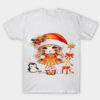 snow princes orange White T-shirt