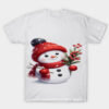 snowman White T-shirt