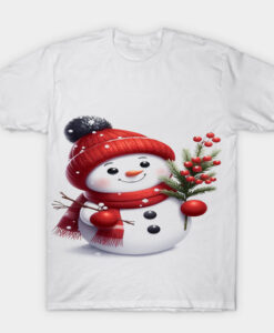 snowman White T-shirt