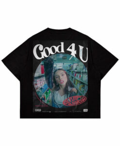 good 4 u black t-shirt